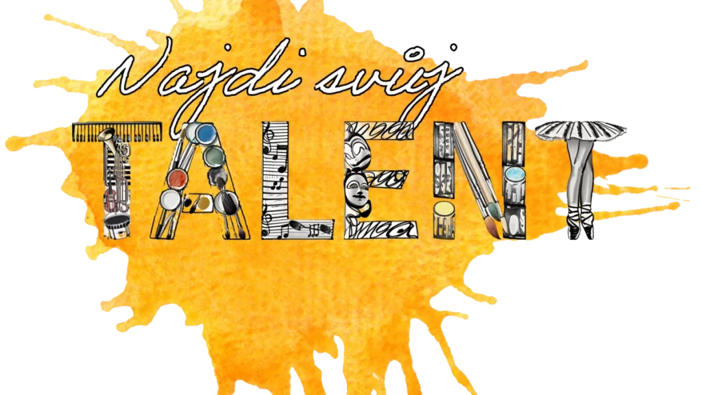 Ilustrace s textem Najdi svůj talent