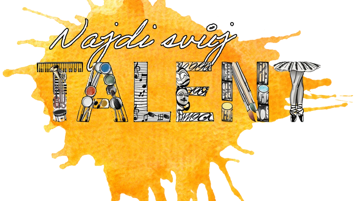 Ilustrace s textem Najdi svůj talent
